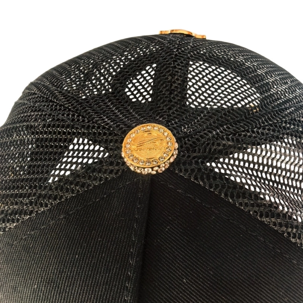 Metal badge  Baseball Caps Gold Plated with Rhinestones