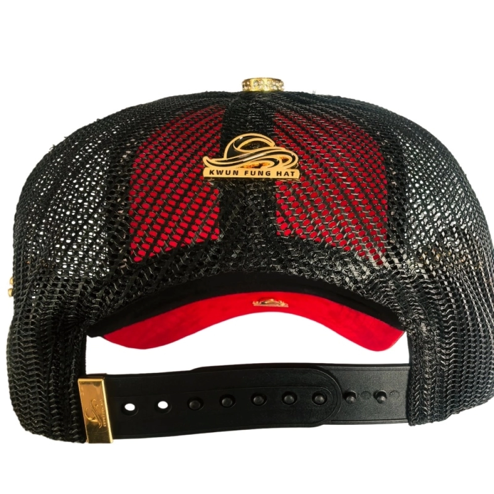 Metal badge  Baseball Caps Gold Plated with Rhinestones