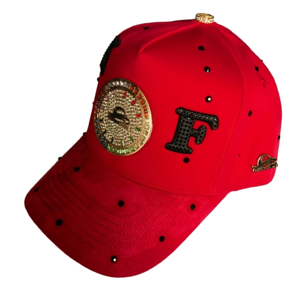 Custom Metal Logo Baseball Caps 3D Embroidery Rhinestone Decorate Snapback hat