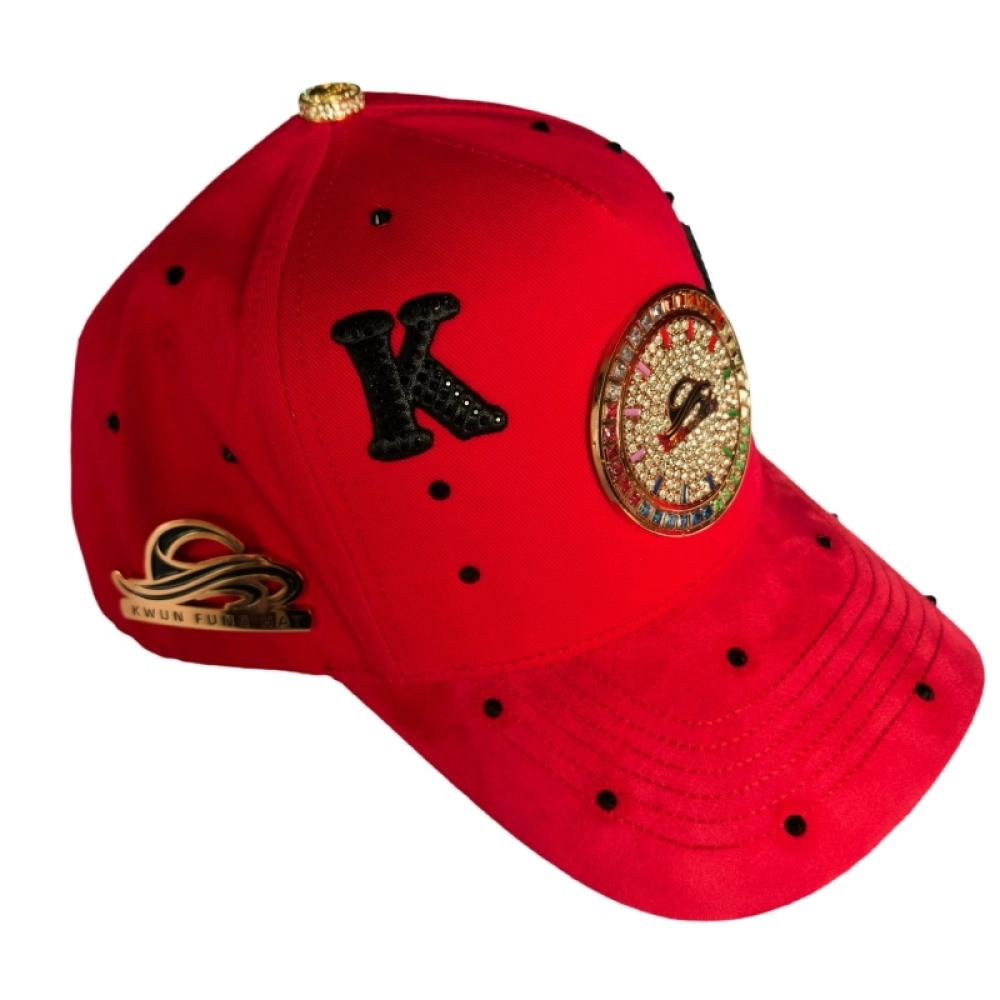 Custom Metal Logo Baseball Caps 3D Embroidery Rhinestone Decorate Snapback hat