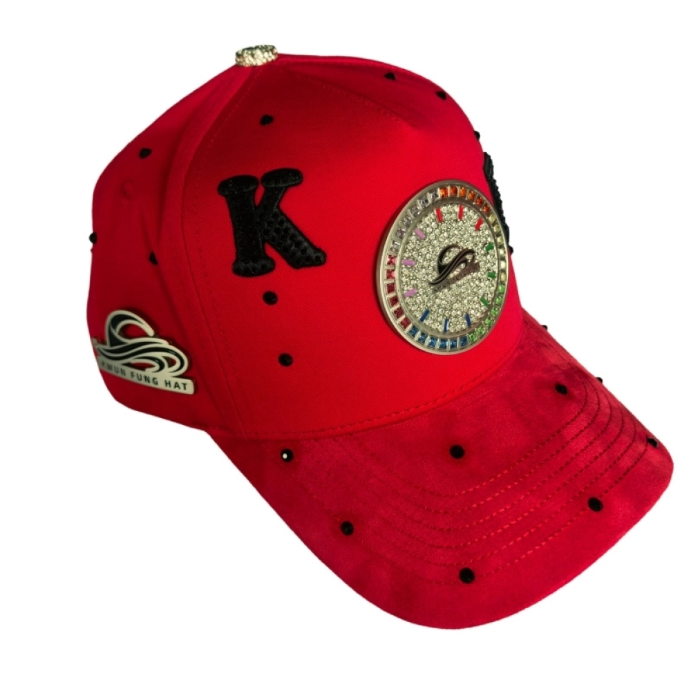 Matt Nickel Plated Metal badge  Baseball Caps  Rhinestone  Snapback hat