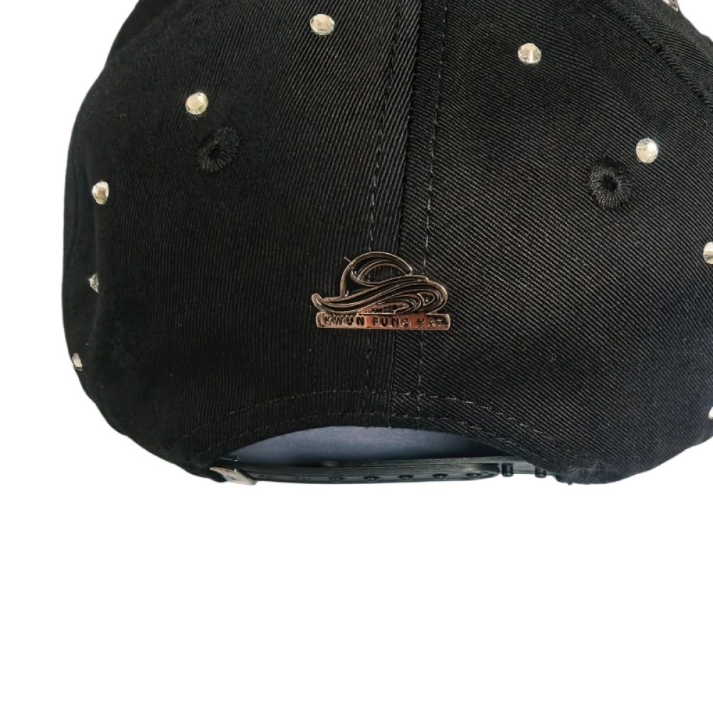 Genuine Silver Plated Metal badge caps Full Metal patches and Rhinestone into the caps
