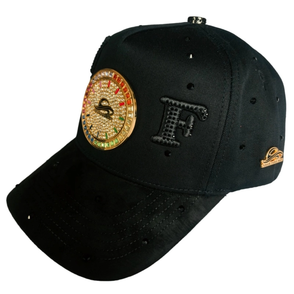 Geniune Gold Plated Certified Metal Badge Caps and Rhinestone Hats Available