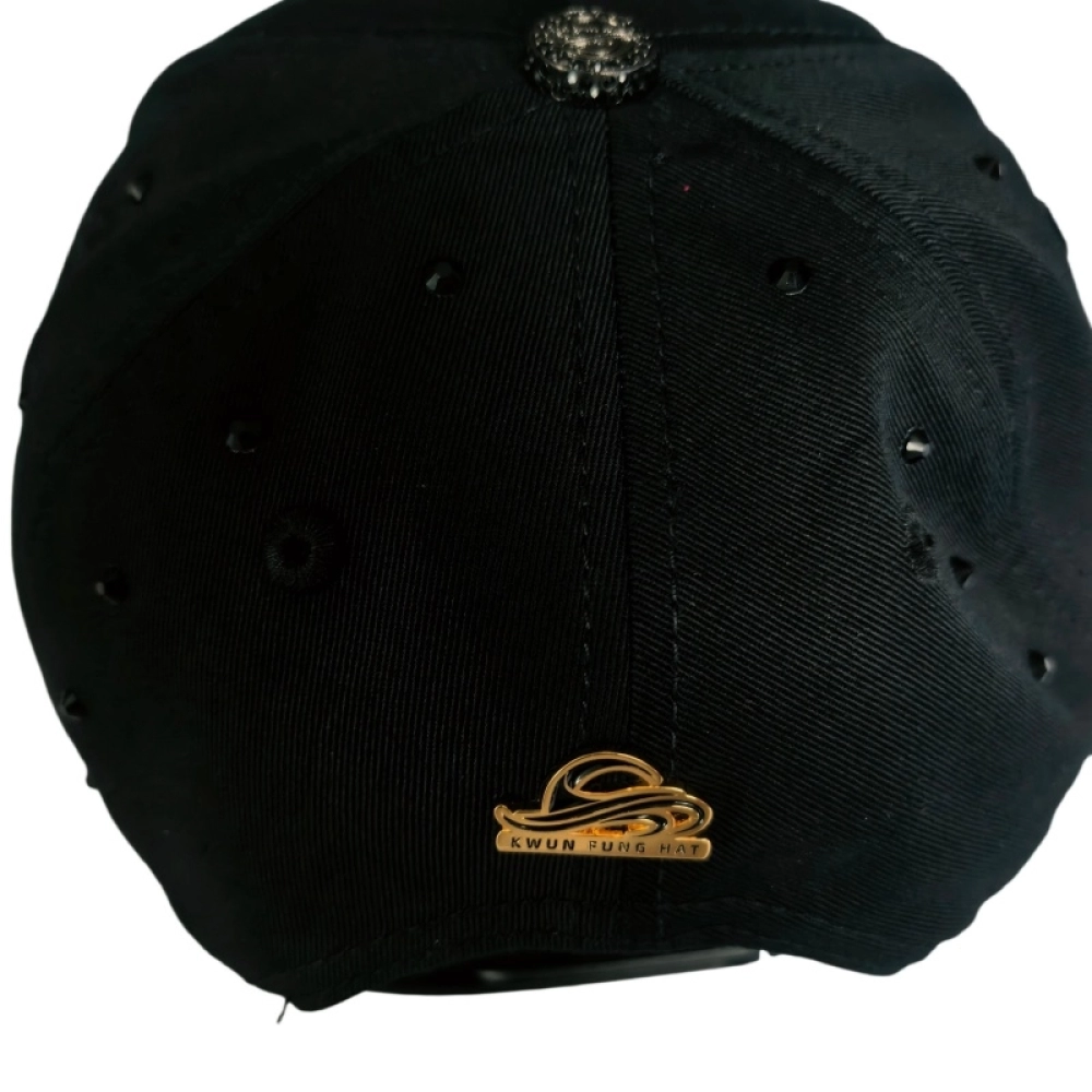 Geniune Gold Plated Certified Metal Badge Caps and Rhinestone Hats Available