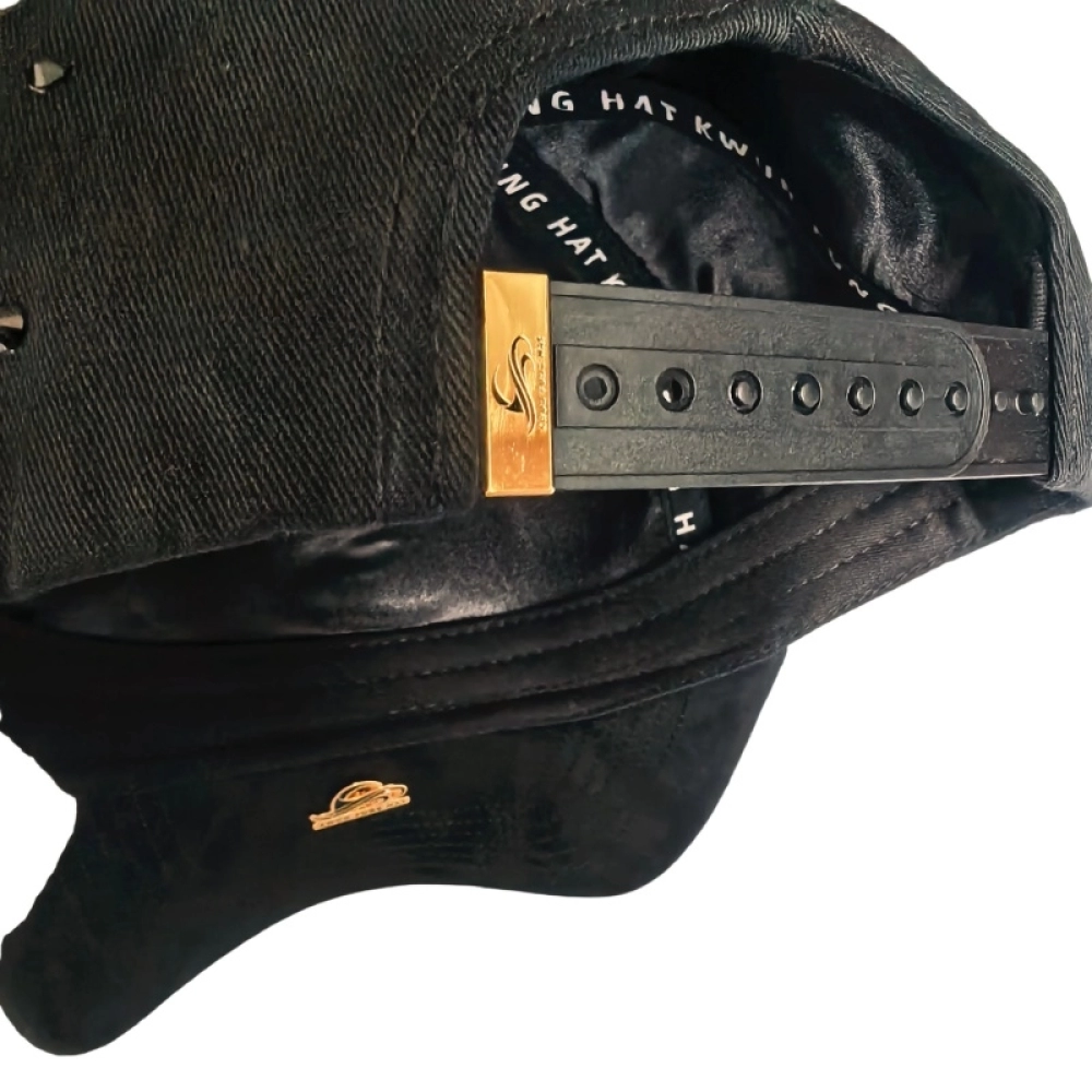 Geniune Gold Plated Certified Metal Badge Caps and Rhinestone Hats Available