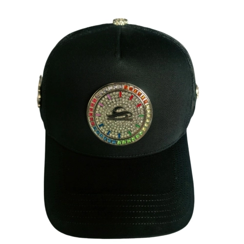 Custom Metal Logo Baseball Caps 3D Embroidery