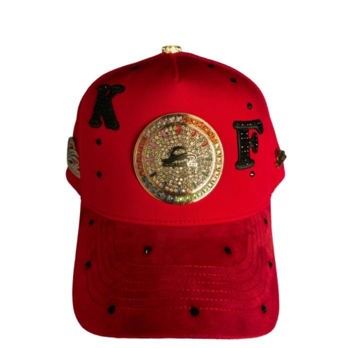 Custom Metal Logo Baseball Caps 3D Embroidery Rhinestone Decorate Snapback hat