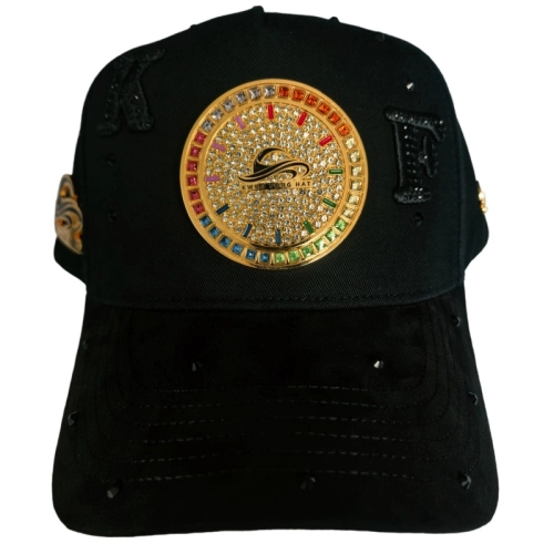 Geniune Gold Plated Certified Metal Badge Caps and Rhinestone Hats Available