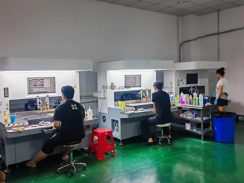 Choosing the right coloring material for the metal badge enameling.